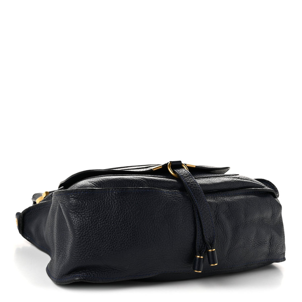 Chloe Calfskin Medium Marcie Satchel Royal Navy