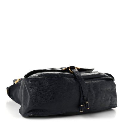 Chloe Calfskin Medium Marcie Satchel Royal Navy