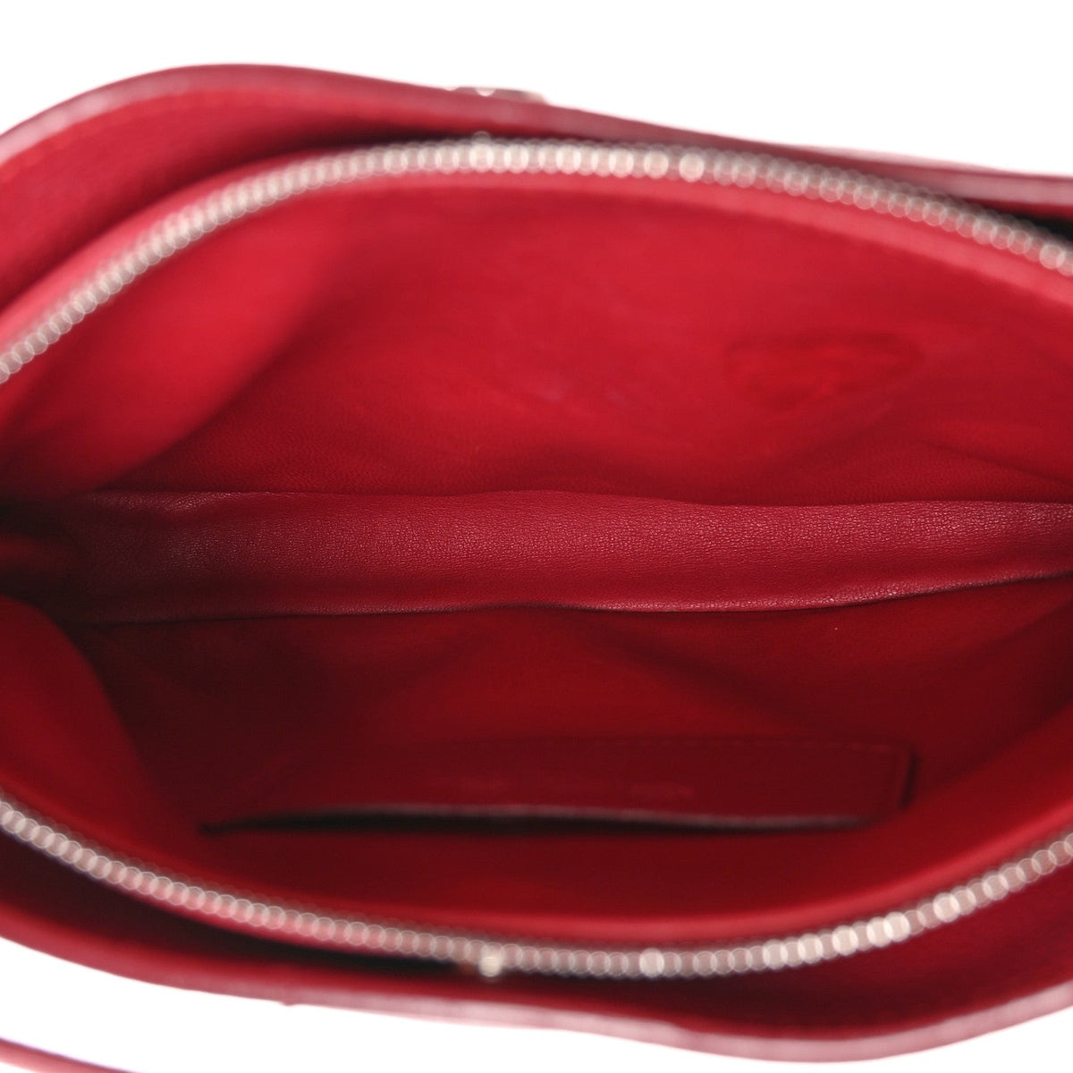 Loro Piana Grained Calfskin Milky Way Shoulder Bag Red