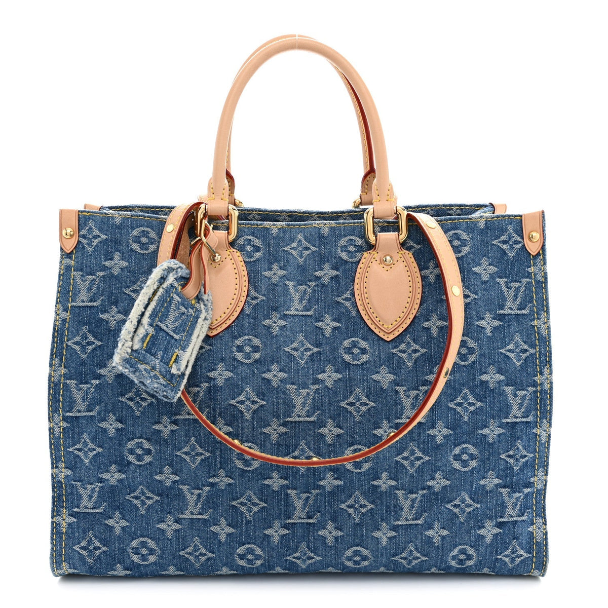 Louis Vuitton Monogram Denim Onthego MM Blue