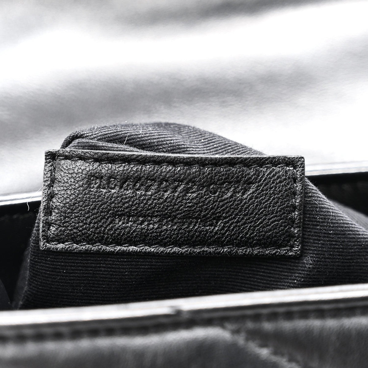 Saint Laurent Calfskin Y Quilted Monogram Toy Loulou Crossbody Bag Black