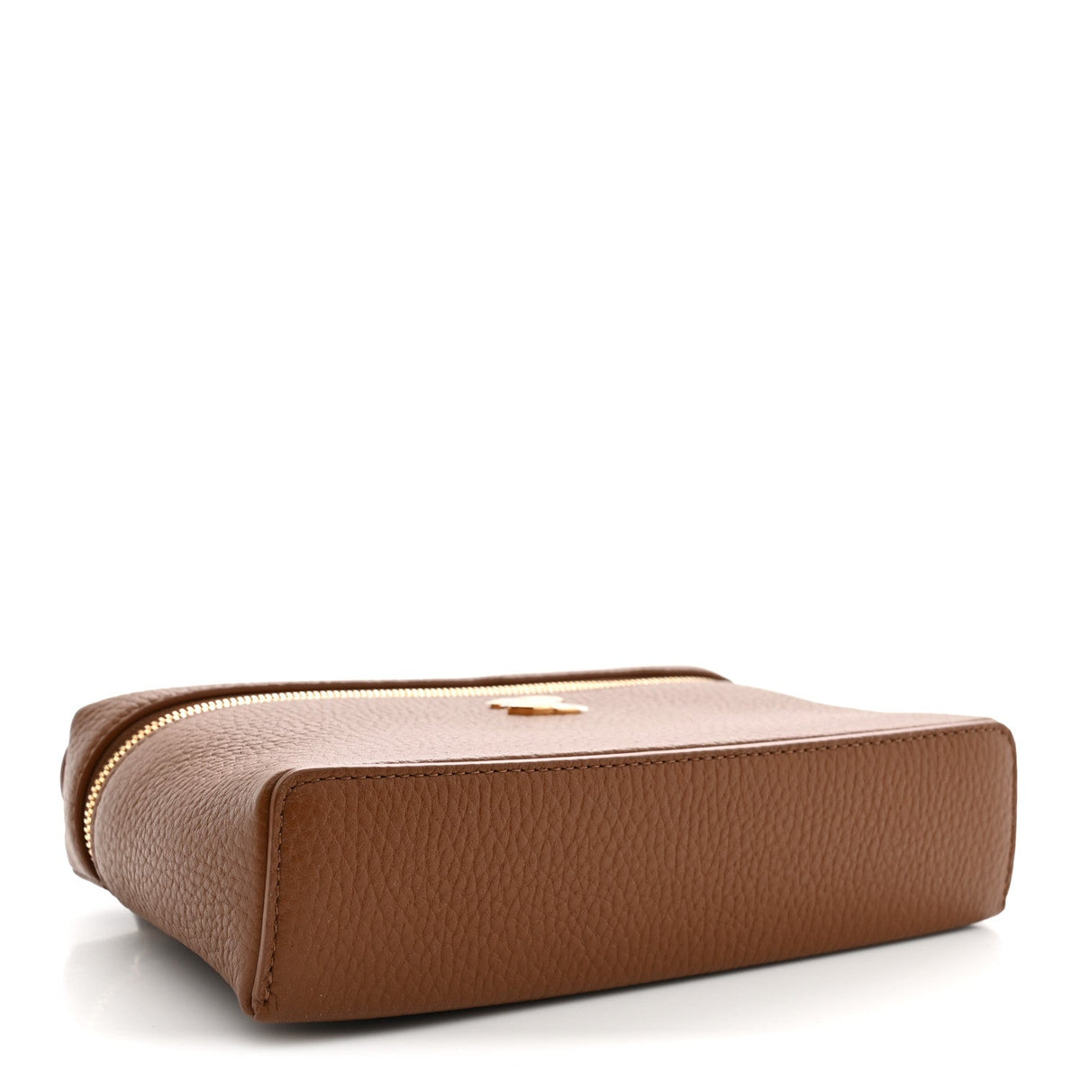 Chanel Grained Calfskin Small Supple Trapeze Vanity With Chain Camel
