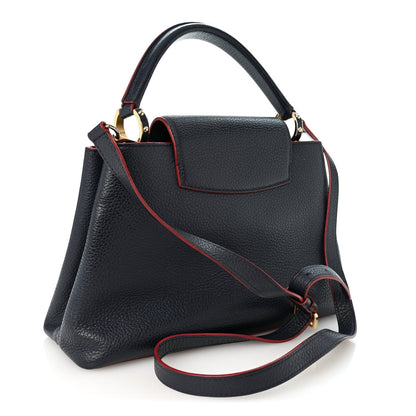 Louis Vuitton Taurillon Capucines PM Marine Rouge