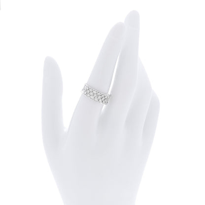 Parker & West 18K White Gold Diamond 1.33ct Half Band Ring 54 7