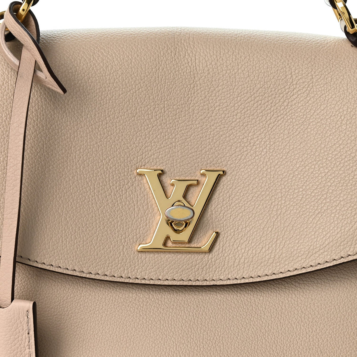Louis Vuitton Soft Calfskin Lockme Ever MM Greige