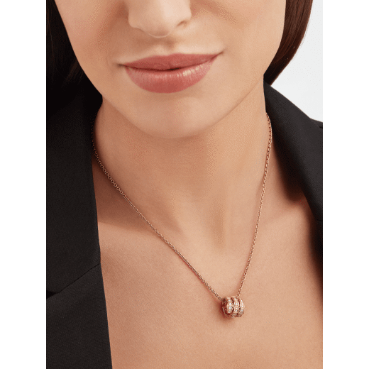 18K Gold Diamonds BVL Serpenti Viper Necklace