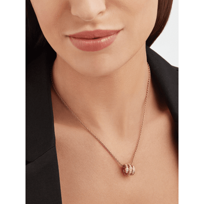 18K Gold Diamonds BVL Serpenti Viper Necklace