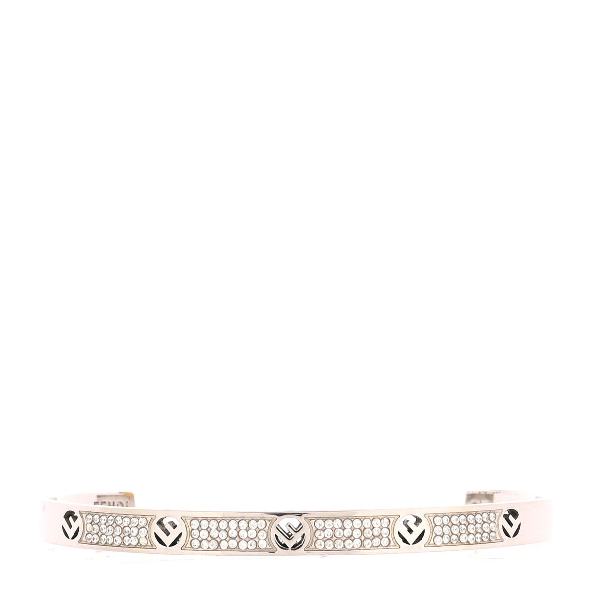 FendiMetal Crystal F is Fendi Bracelet L Silver