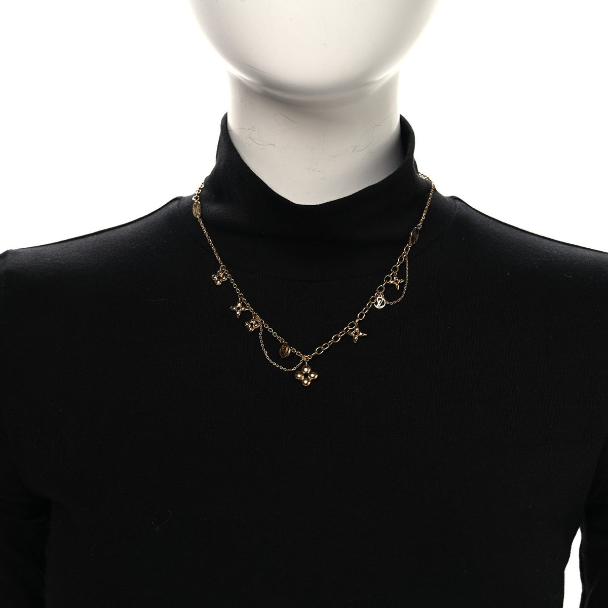 Louis Vuitton Metal Blooming Supple Necklace Gold