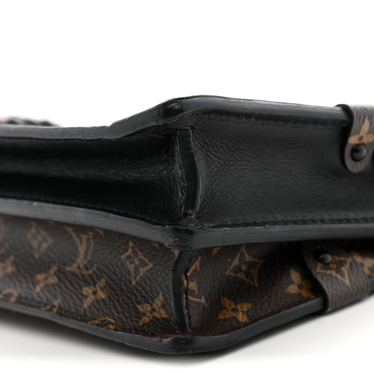 Louis Vuitton Reverse Monogram Trunk Clutch Bag Brown