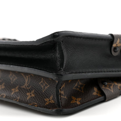 Louis Vuitton Reverse Monogram Trunk Clutch Bag Brown