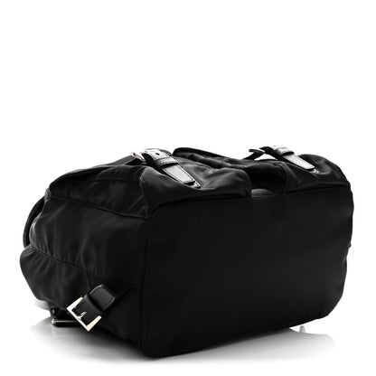 Prada Tessuto Nylon Saffiano Medium Backpack Black