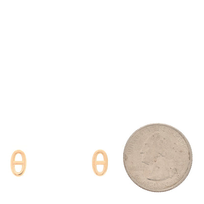 Hermes 18K Rose Gold TPM Farandole Stud Earrings