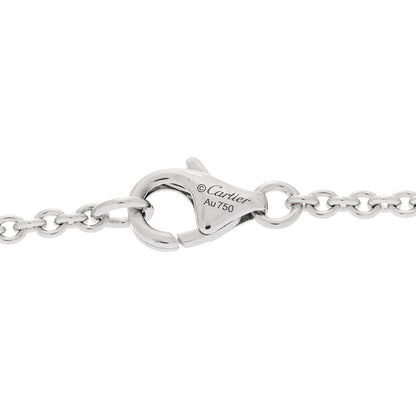 Cartier 18K White Gold Interlocking LOVE Necklace
