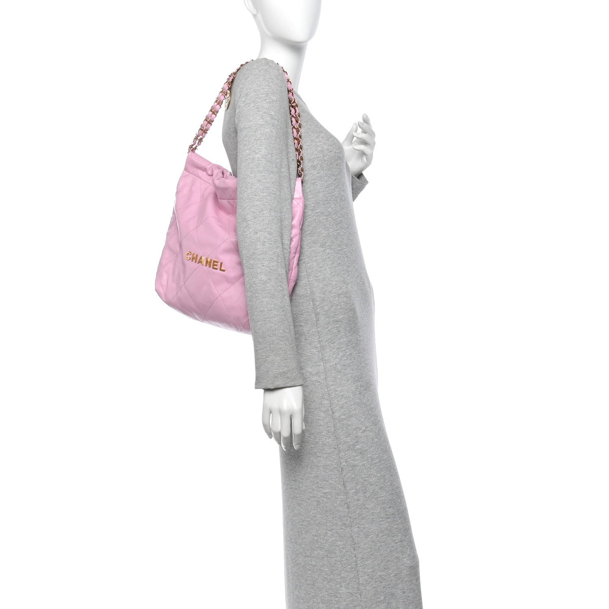 Chanel Shiny Calfskin Quilted Small 22 Pink