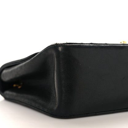Chanel Lambskin Quilted Diana Small Single Flap Black