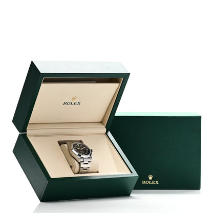 Rolex Stainless Steel 40mm Air-King Oyster Perpetual Watch Black 126900