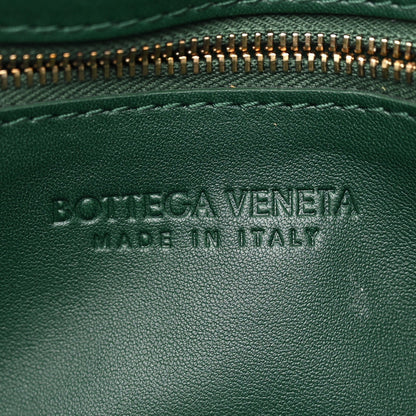 Bottega Veneta Lambskin Maxi Intrecciato Cassette Crossbody Bag Raintree