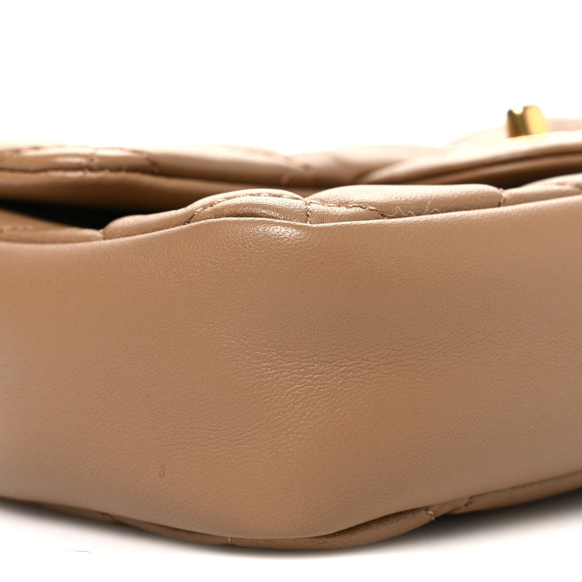 Chanel Lambskin Quilted Mini Heart Charms Flap Beige 1908674