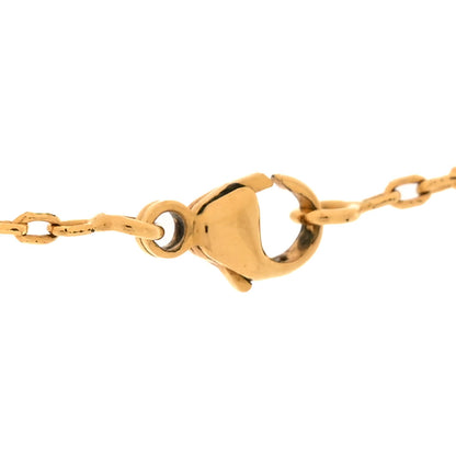 Hermes Lacquered Gold Pop H Pendant Necklace Rouge Vif