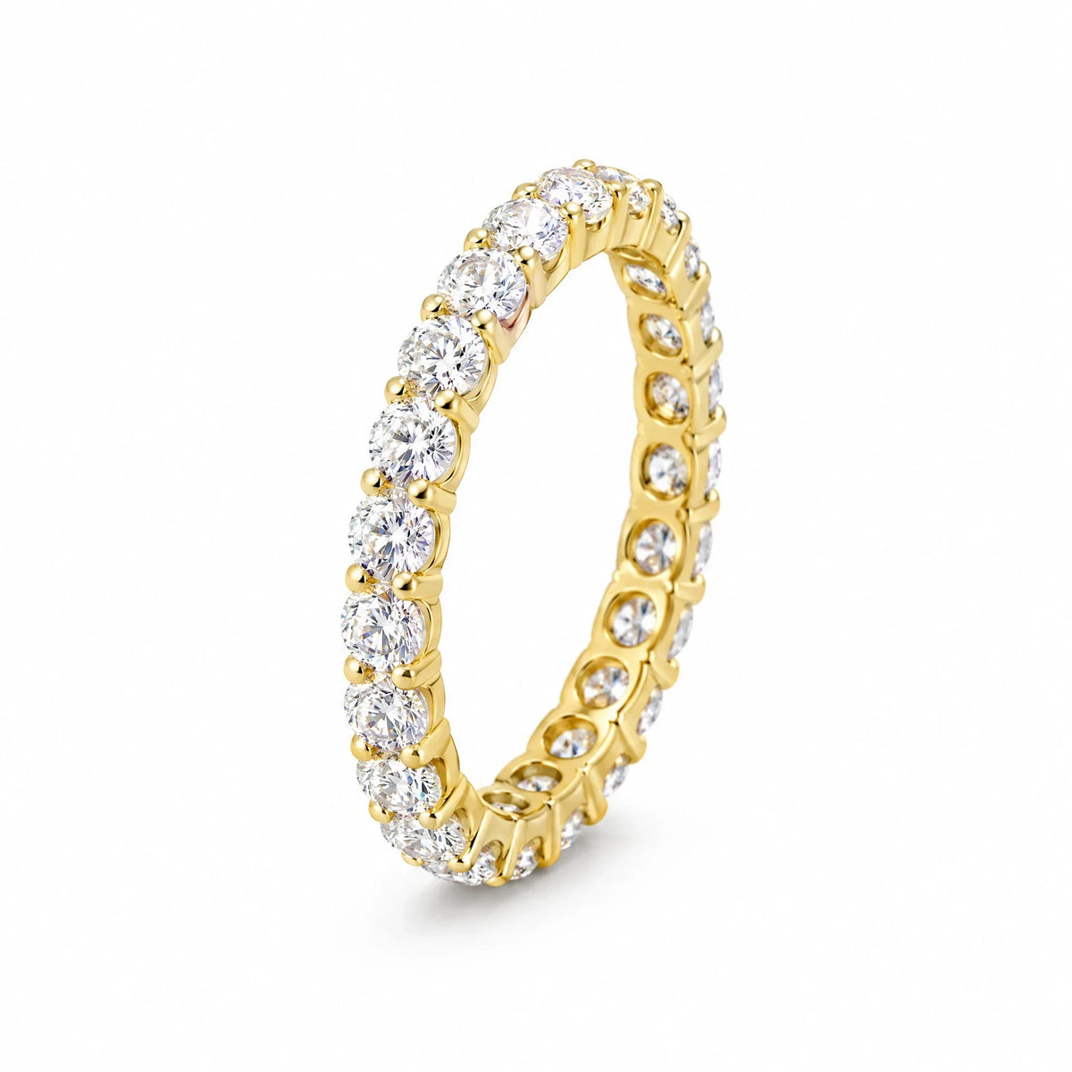 Eternelle 18K Gold Plated 925 Sterling Silver Cubic Zirconia Ring
