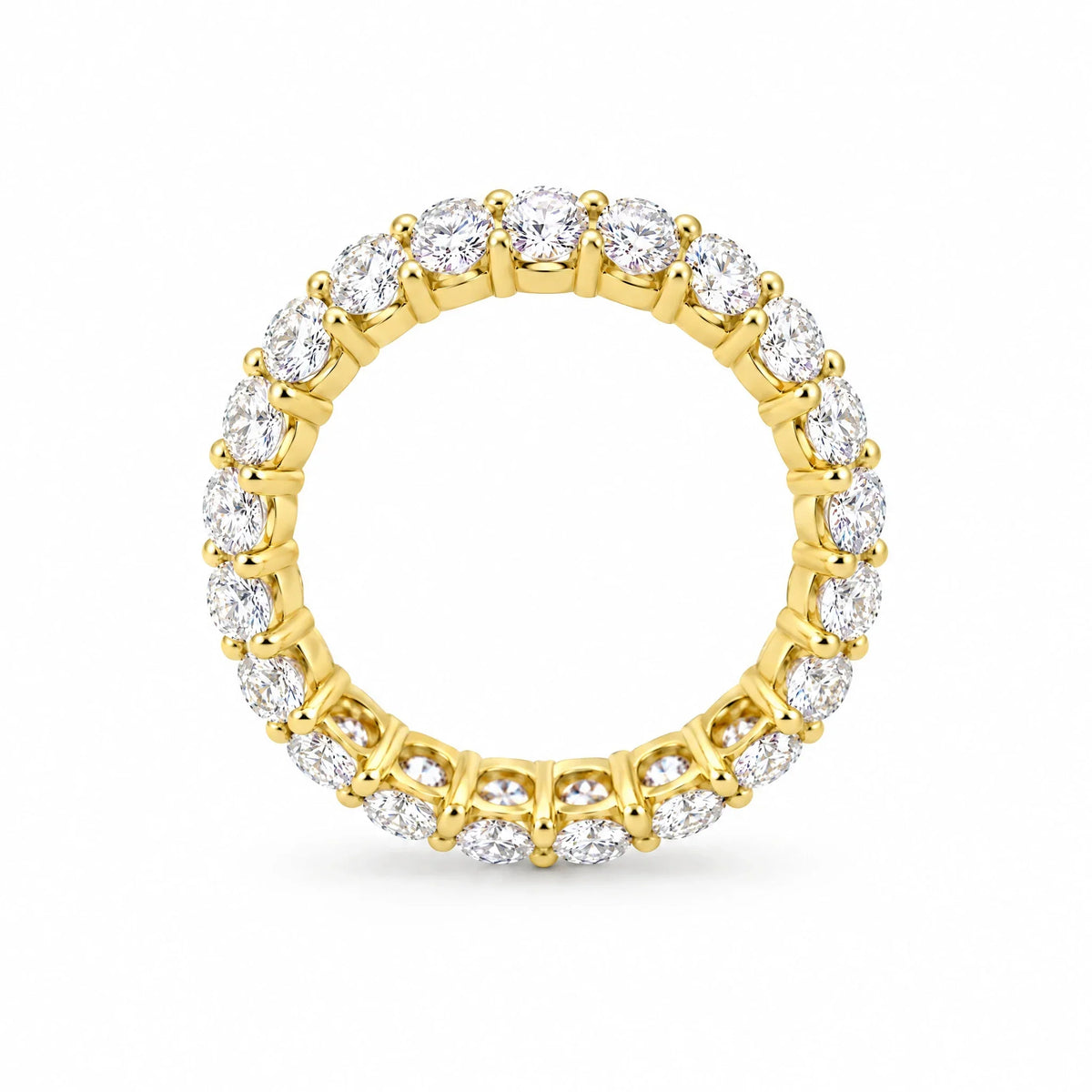 Eternelle 18K Gold Plated 925 Sterling Silver Cubic Zirconia Ring