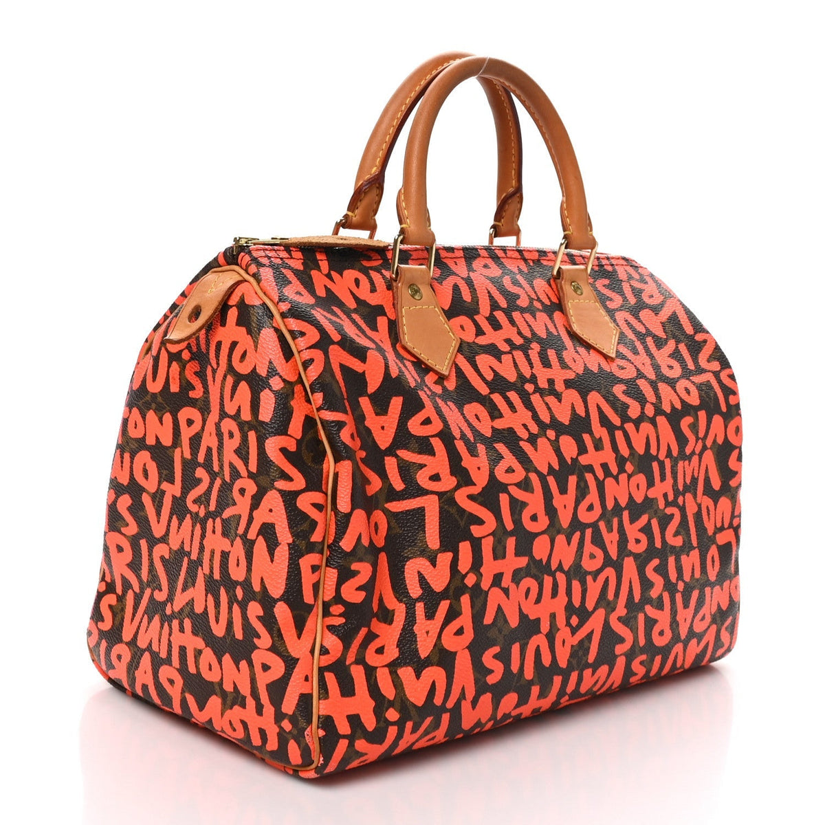 Louis Vuitton Monogram Graffiti Speedy 30 Orange