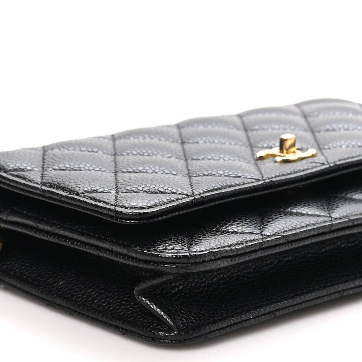 Chanel Caviar Quilted CC Turnlock WOC Black