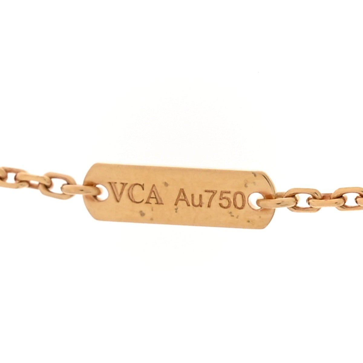 Van Cleef & Arpels 18K Yellow Gold Vintage Alhambra Pendant Necklace