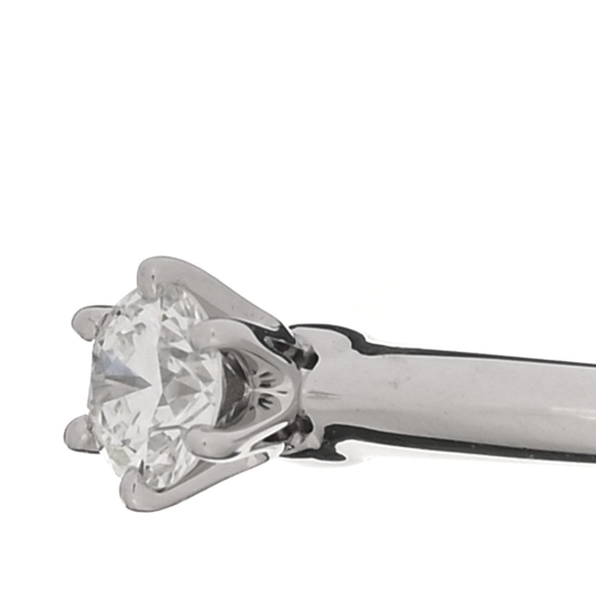 Tiffany Platinum Diamond .25ct Solitaire Engagement Ring 49 5