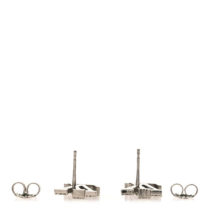 Louis Vuitton Crystal LV Iconic Earrings Silver
