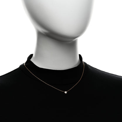 Tiffany 18K Rose Gold Diamond Elsa Peretti Pendant Necklace
