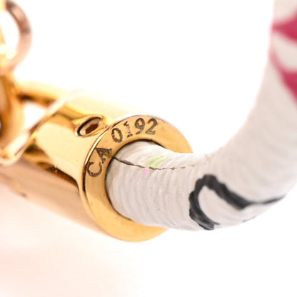 Louis Vuitton Monogram Multicolor Luck It Bracelet 19 White