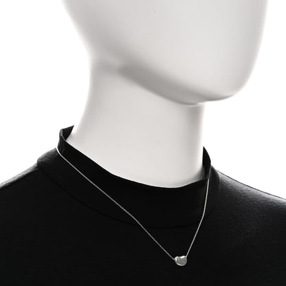 Tiffany Sterling Silver 11mm Elsa Peretti Bean Pendant Necklace