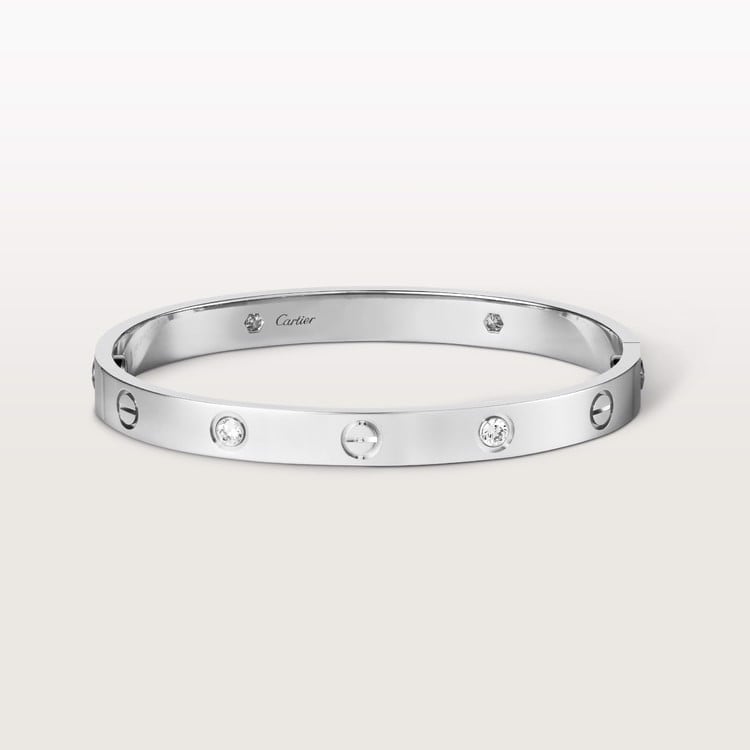 18K Gold Diamonds Cartier Love Bracelet