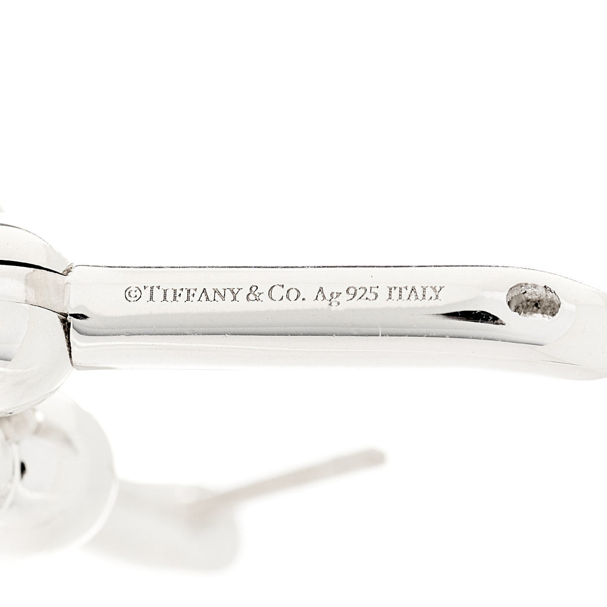 Tiffany Sterling Silver Large HardWear Link Earrings