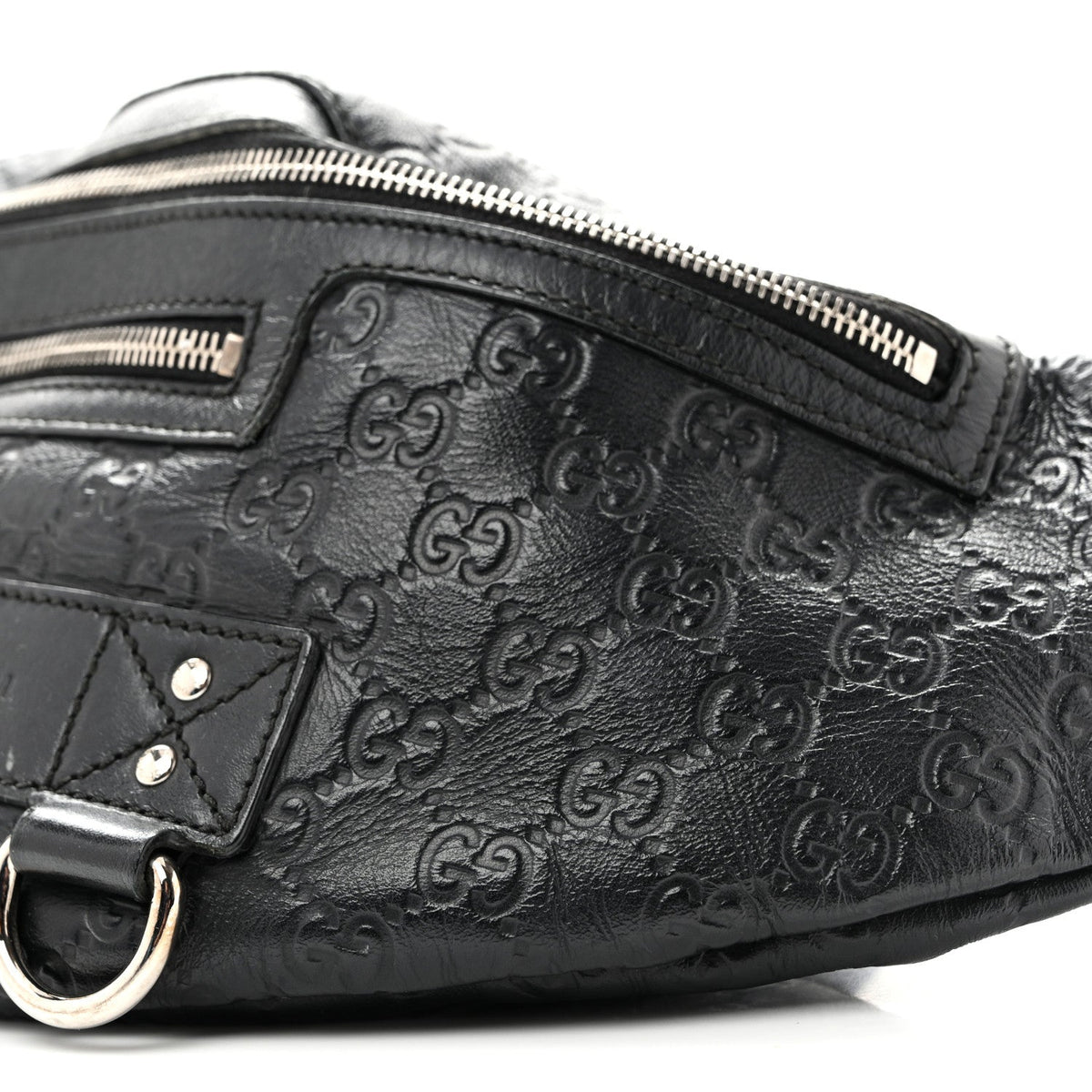 Gucci Guccissima Web Belt Bag Black