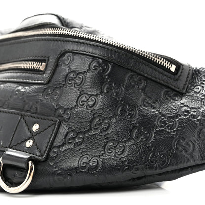 Gucci Guccissima Web Belt Bag Black
