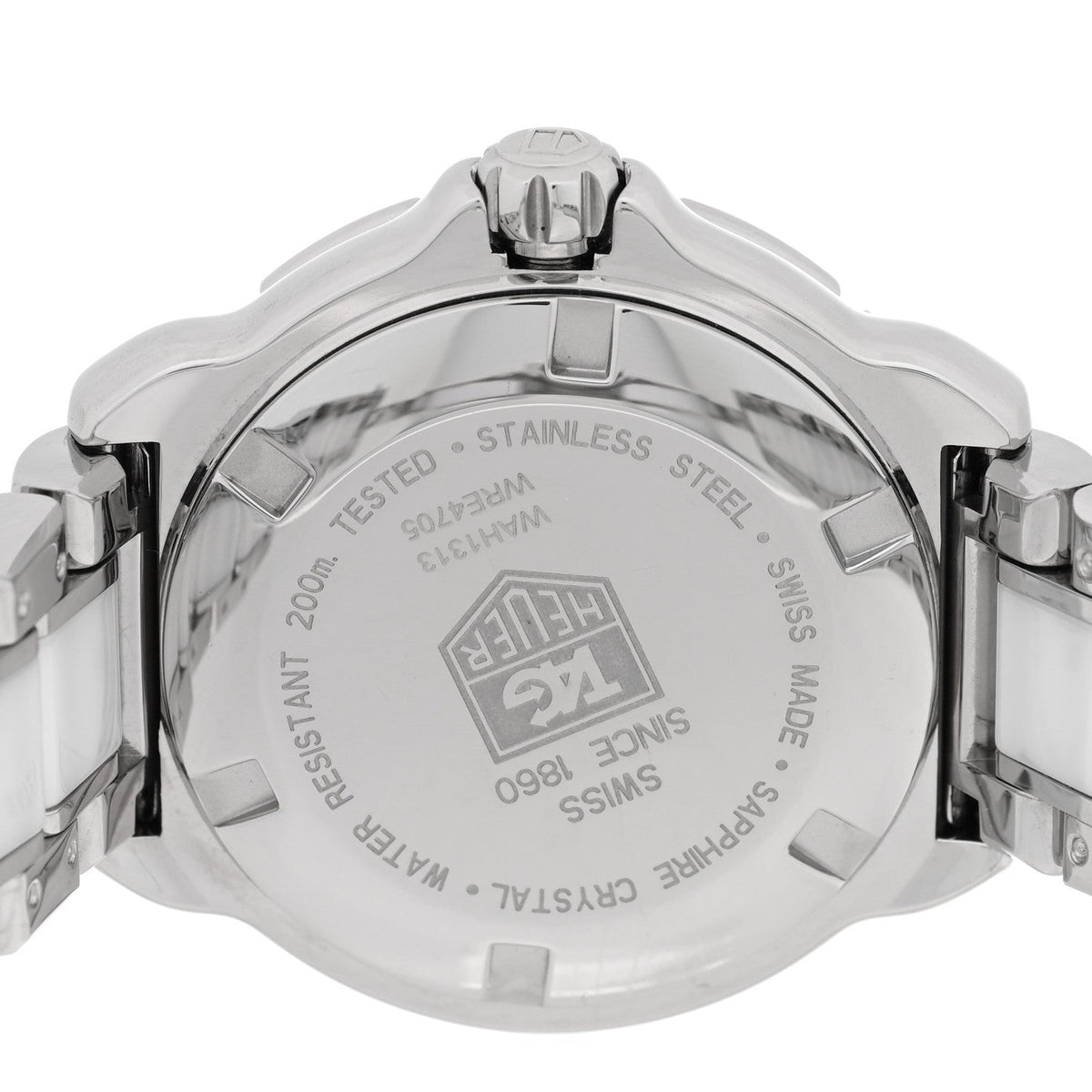 Tag Heuer Stainless Steel Ceramic Diamond 32mm Formula 1 Watch White WAH1313