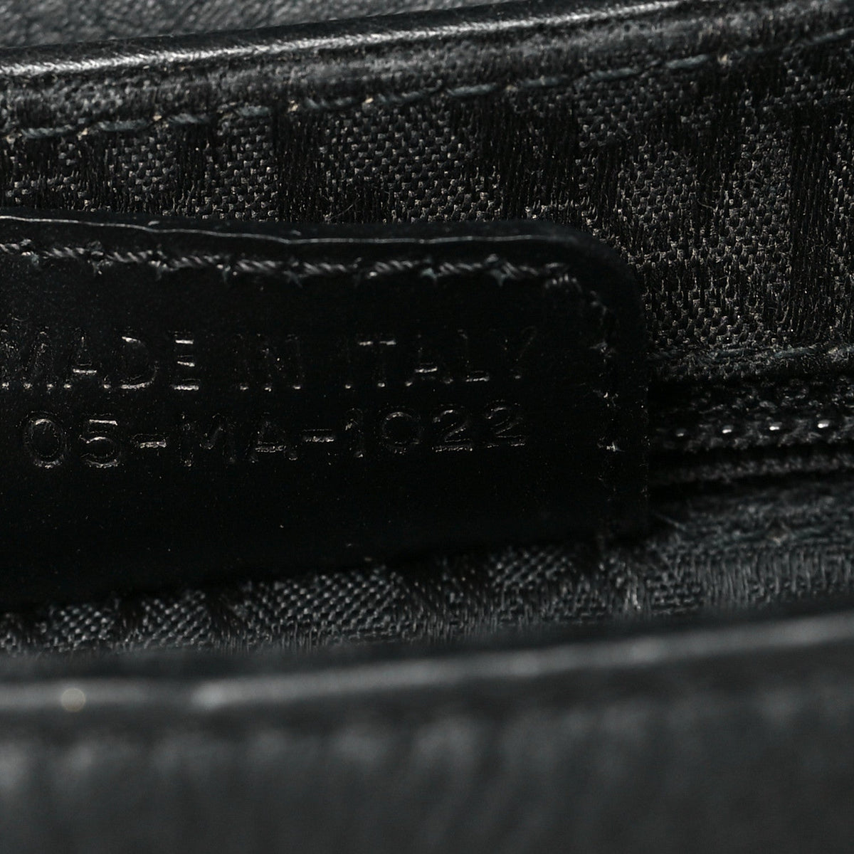 Christian Dior Leather Street Chic Columbus Ave Shoulder Bag Black