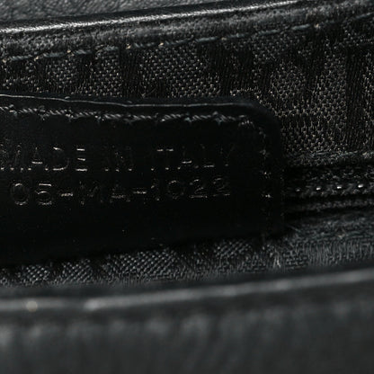 Christian Dior Leather Street Chic Columbus Ave Shoulder Bag Black
