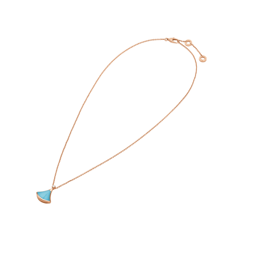 18K Rose Gold Diamond Turquoise Divas' Dream Necklace
