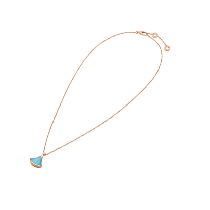18K Rose Gold Diamond Turquoise Divas' Dream Necklace