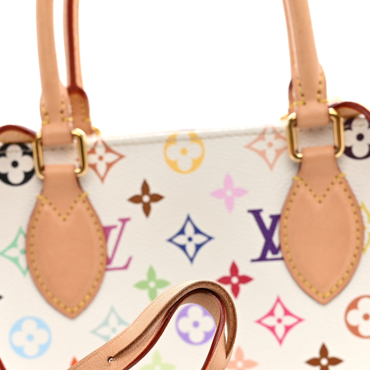 Louis Vuitton LV X TM Multicolor Onthego MM White 1984870
