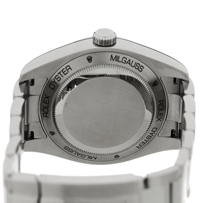 Rolex Stainless Steel 40mm Oyster Perpetual Milgauss Watch White 116400