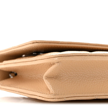 Chanel Caviar Quilted Wallet on Chain WOC Beige 1915112