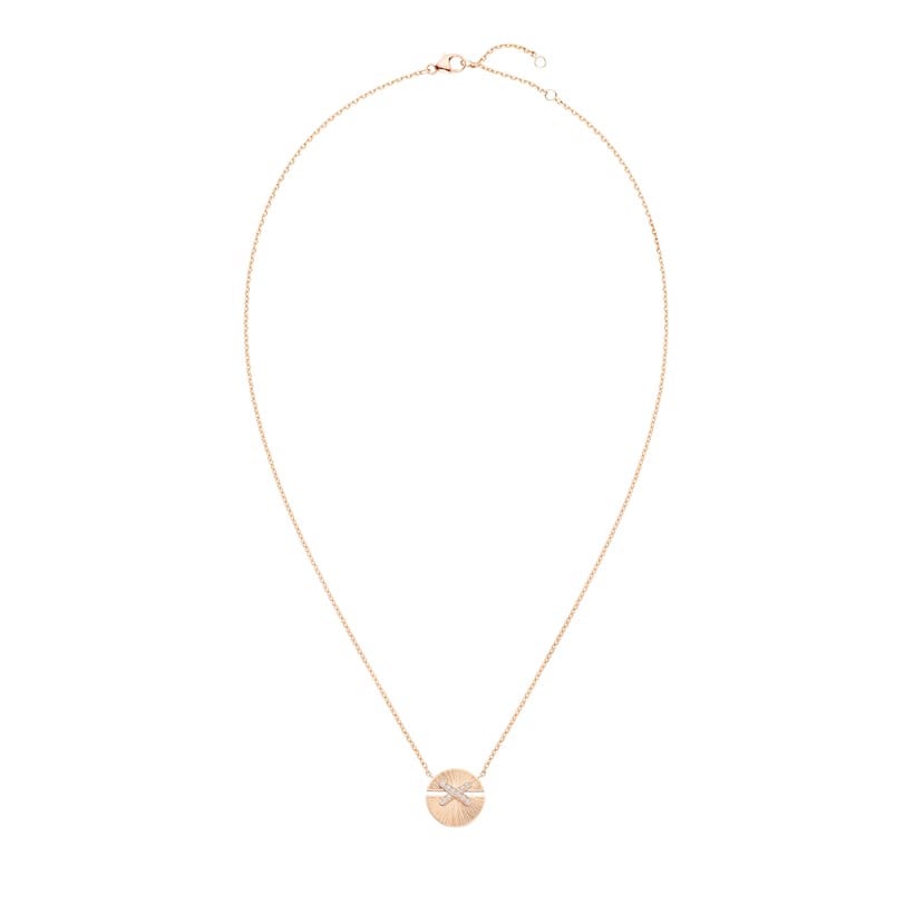 18K Rose Gold Diamonds Chaumet Jeux De Liens Harmony Pendant