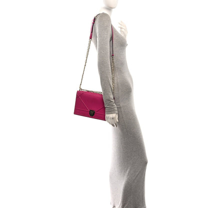 Christian Dior Grained Calfskin Medium Diorama Flap Bag Pink
