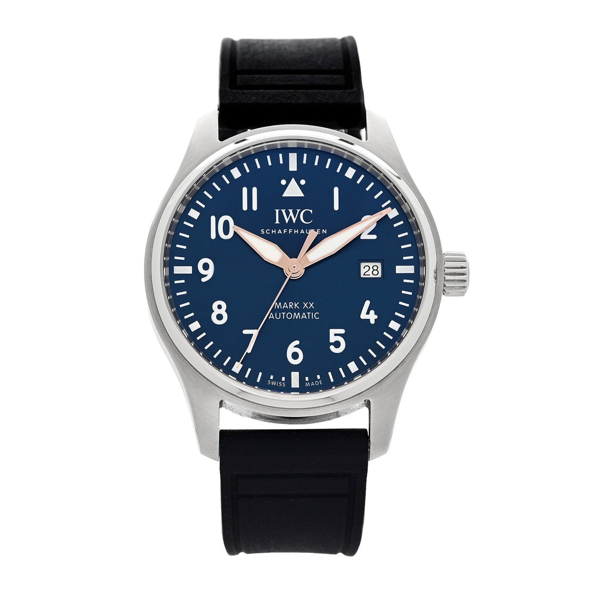 IWC Stainless Steel Rubber 40mm Pilot Mark XX Edition Le Petit Prince Automatic Watch Blue IW328221