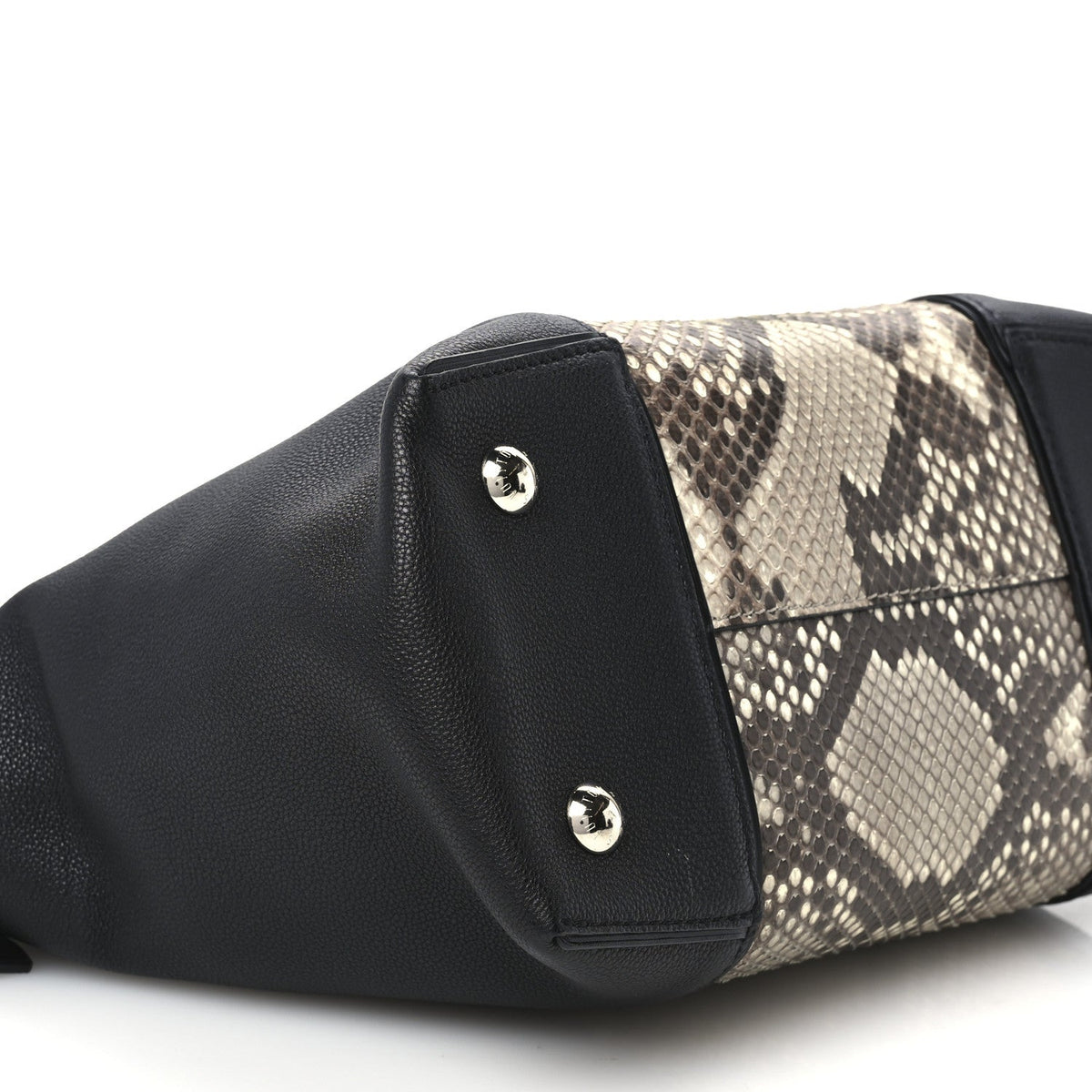 Louis Vuitton Snakeskin Soft Lockit PM Tote Bag Black